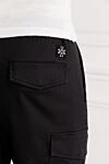 Jacob Cohen Men's Dark Blue Cotton Lyocell Cargo Pants - brand logo. 55% cotton, 42% lyocell, 3% elastane. button, zipper. Pockets, two side pockets, two back pockets, pockets on the legs. Country of manufacture: Italy. Care: specialized cleaning - photo 5