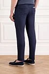 Dark Blue Men's Straight Jeans with Five Pockets Jacob Cohen - brand logo. . 92% cotton, 8% elastane. button, zipper. five pockets. Country of manufacture: Italy. Care: specialized cleaning - photo 4