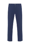Jacob Cohen Blue stretch cotton chinos for men - brand logo. 97% cotton 3% elastane. button, zipper. Pockets, two side pockets, two back pockets. Country of manufacture: Italy. Care: specialized cleaning - photo 1