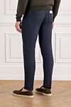 Dark blue men's tapered jeans Jacob Cohen - brand logo. . 67% cotton, 30% lyocell, 3% elastane. button, zipper. five pockets. Country of manufacture: Italy. Care: specialized cleaning - photo 4