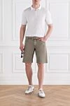 Men's denim shorts made of beige cotton Jacob Cohen - 100% cotton. button, zipper. five pockets. Country of manufacture: Italy. Care: specialized cleaning - photo 2