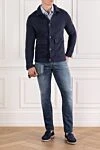 Men's distressed blue tapered jeans made of elastic cotton Jacob Cohen - brand logo. . 92% cotton, 8% elastane. button, zipper. five pockets. Country of manufacture: Italy. Care: specialized cleaning - photo 2