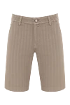 Jacob Cohen Classic cut Bermuda shorts with striped effect - striped effect. 69% cotton, 32% linen, 9% elastane. zipper, button. five pockets. Country of manufacture: Italy. Care: specialized cleaning - photo 1