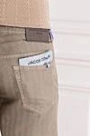Jacob Cohen Classic cut Bermuda shorts with striped effect - striped effect. 69% cotton, 32% linen, 9% elastane. zipper, button. five pockets. Country of manufacture: Italy. Care: specialized cleaning - photo 5