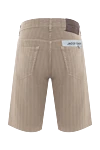 Jacob Cohen Classic cut Bermuda shorts with striped effect - striped effect. 69% cotton, 32% linen, 9% elastane. zipper, button. five pockets. Country of manufacture: Italy. Care: specialized cleaning - photo 5