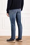 Men's jeans with scuffs and holes, blue, tapered Jacob Cohen - brand logo. . 95% cotton, 5% polyester. Fastener: button, zipper. five pockets. Country of manufacture: Italy. Care: specialized cleaning - photo 4