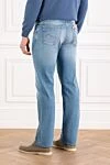 Men's blue straight cotton jeans Jacob Cohen - brand logo. . 92% cotton, 8% elastane. button, zipper. five pockets. Country of manufacture: Italy. Care: specialized cleaning - photo 4