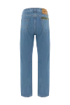Men's Blue Textured Straight Fit Cotton Jeans Jacob Cohen - brand logo. . 100% cotton. Fastener: button, zipper. five pockets. Country of manufacture: Italy. Care: specialized cleaning - photo 6