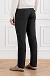 Black stretch cotton chinos for men Jacob Cohen - brand logo. 97% cotton 3% elastane. button, zipper. Pockets, two side pockets, two back pockets. Country of manufacture: Italy. Care: specialized cleaning - photo 4