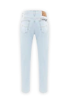 Jacob Cohen Men's jeans light blue cotton tapered - brand logo. . 99% cotton, 1% elastane. button, zipper. five pockets. Country of manufacture: Italy. Care: specialized cleaning - photo 5