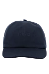 Svevo Темно-синяя бейсболка с вышитым логотипом мужская - вышитый логотип бренда. 100% хлопок. Страна производитель: Италия. Уход: специализированная чистка - фото 1
