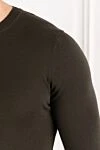 Corneliani Коричневый мужской джемпер из шерсти гладкий с круглым вырезом - 100% шерсть. Страна производитель: Италия. Уход: специализированная чистка - фото 5