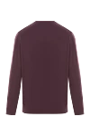 Corneliani Джемпер із вовни бордо з еластичними манжетами - 100% шерсть. Колір: бордовий. Країна виробник: Італія. Догляд: спеціалізоване чищення - фото 7