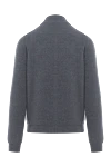 Шерстяной серый кардиган на молнии мужской Corneliani - 90% шерсть, 10% кашемир. молния. Страна производитель: Италия. Уход: специализированная чистка - фото 2