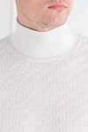 Corneliani White wool golf for men - 100% wool. Country of manufacture: Italy. Care: specialized cleaning - photo 5