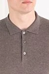 Corneliani Коричневое шерстяное поло с длинным рукавом на пуговицах - 100% шерсть. пуговицы. Страна производитель: Италия. Уход: специализированная чистка - фото 5