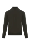 Corneliani Джемпер чоловічий зелений з коміром стійкою із вовни - 100% шерсть. Країна виробник: Італія. Догляд: спеціалізоване чищення - фото 1