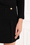 В'язана куртка-шасор зі спідницею чорна з накладними кишенями Tom Ford - в'язані оздоблення по всіх краях. 94% віскоза, 6% поліамід. гудзики. дві бічні кишені. Країна виробник: Італія. Догляд: спеціалізоване чищення - фото 6