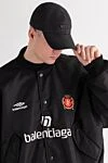 Чоловіча кепка-карго Sports Loop Icon чорного кольору Balenciaga - вишитий логотип на козирку. 100% прання бавовна ріпстоп. Країна виробник: Італія. Догляд: спеціалізоване чищення - фото 2