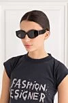 Bossy Round Af Black Women's Sunglasses Balenciaga - BB logo, laser logo on the right lens. 100% acetate. black. Country of manufacture: Italy. Care: specialized cleaning - photo 2