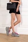 Women's Track Trail Laces Sneakers in Grey Balenciaga - Balenciaga logo embossed on the outer sole. 75% polyurethane, 21% polyester, 4% nylon. rubber, EVA, TPU. Fastener: lace-up. Insole: gel. Country of manufacture: Italy. Care: specialized cleaning - photo 2