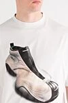 Balenciaga Футболка с графичным принтом Basketball Sneaker из хлопка белая - графичный принт. 100% хлопок. Страна производитель: Италия. Уход: специализированная чистка - фото 5