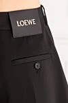 Loewe Черные шорты из хлопка и шелка с защипами женские - защипы. 85% хлопок, 15% шелк. застежка на молнию и пуговицу. Страна производитель: Испания. Уход: специализированная чистка - фото 5