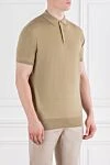 Loro Piana Wish Polo Shirt Wool Yarn Beige Men's - 100% wool. buttons. Country of manufacture: Italy. Care: specialized cleaning - photo 3