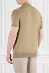 Wish Polo Shirt Wool Yarn Beige Men's Loro Piana - 100% wool. buttons. Country of manufacture: Italy. Care: specialized cleaning - photo 4