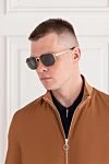 Солнцезащитные очки Core Range в оправе авиатор из металла черные Cartier - логотип бренда. металл. черные. Страна производитель: Франція. Уход: специализированная чистка - фото 2