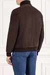Suede bomber jacket with natural fur, brown, men's Seraphin - 100% suede,. Fastener: zipper. two side pockets. Insulation: 100% natural fur. Country of manufacture: Italy. Care: specialized cleaning - photo 4