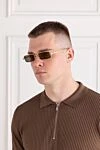 Panthere Rectangular Sunglasses Cartier - brand logo. metal. brown. Country of manufacture: Italy. Care: specialized cleaning - photo 2