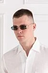 Солнцезащитные очки без оправы Panthere зеленые Cartier - логотип бренда. металл. зеленый. Страна производитель: Франція. Уход: специализированная чистка - фото 2