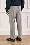 Gray wool trousers with silk trim and drawstring Zilli - 70% wool, 30% silk. Closure: drawstring, zipper. two side pockets, one back zippered pocket. Country of manufacture: Italy. Care: specialized cleaning - photo 4