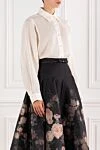 Zimmermann Сорочка Crush Oversize із рами з довгими рукавами жіноча - 100% рами. Колір: бежевий. гудзики. Країна виробник: Італія. Догляд: спеціалізоване чищення - фото 3
