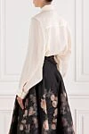 Сорочка Crush Oversize із рами з довгими рукавами жіноча Zimmermann - 100% рами. Колір: бежевий. гудзики. Країна виробник: Італія. Догляд: спеціалізоване чищення - фото 4
