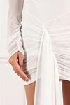 Corrupt Cosmo White Mesh Draped Mini Dress Khela - Decoration: ruffles, mesh hem with a floor-length tail. 90% polyester, 10% elastane. hidden zip at the back.. Country of manufacture: Italy. Care: specialized cleaning - photo 6