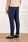 Jeans with a drawstring waistband and decorative stitching Scissor Scriptor - 97% cotton, 3% polyurethane. button, zipper. two side, two back. Country of manufacture: Italy. Care: specialized cleaning - photo 4