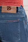 Scissor Scriptor Джинсы с эффектом stone wash и нашивкой из натуральной кожи - 97% хлопок, 3% полиуретан. пуговица, молния. два боковых, два задних, один карман для мелочи. Страна производитель: Италия. Уход: специализированная чистка - фото 5