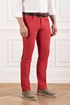 Scissor Scriptor Rich scarlet jeans made from thick stretch denim - 69% cotton, 33% elastane, 2% polyurethane. button, zipper. two side, two back, one pocket for small items. Country of manufacture: Italy. Care: specialized cleaning - photo 3