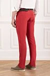 Rich scarlet jeans made from thick stretch denim Scissor Scriptor - 69% cotton, 33% elastane, 2% polyurethane. button, zipper. two side, two back, one pocket for small items. Country of manufacture: Italy. Care: specialized cleaning - photo 4