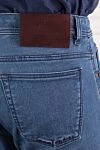 Scissor Scriptor Skinny jeans with distressed denim texture and decorative stitching - 64% cotton, 34% polyethylene, 2% polyurethane. button, zipper. two side, two back, one pocket for small items. Country of manufacture: Italy. Care: specialized cleaning - photo 5