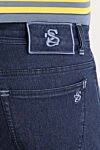 Scissor Scriptor Straight leg men's jeans with discreet trim and embroidered symbol - 65% cotton, 33% elastane, 2% polyurethane. button, zipper. two side, two back, one pocket for small items. Country of manufacture: Italy. Care: specialized cleaning - photo 5