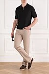 The delicate tone of cotton denim from Scissor Scriptor makes the image light and relaxed. The model with a comfortable fit and a classic belt is complemented by functional pockets and contrasting fittings. The elastic fabric guarantees a soft fit without Scissor Scriptor - 98% cotton, 2% polyurethane. button, zipper. two side, two back, one pocket for small items. Country of manufacture: Italy. Care: specialized cleaning - photo 2