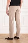 The delicate tone of cotton denim from Scissor Scriptor makes the image light and relaxed. The model with a comfortable fit and a classic belt is complemented by functional pockets and contrasting fittings. The elastic fabric guarantees a soft fit without Scissor Scriptor - 98% cotton, 2% polyurethane. button, zipper. two side, two back, one pocket for small items. Country of manufacture: Italy. Care: specialized cleaning - photo 4