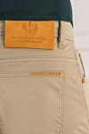 Scissor Scriptor Light beige jeans with branded embroidery on the pocket - 95% cotton, 5% polyurethane. button, zipper. two side, two back, one pocket for small items. Country of manufacture: Italy. Care: specialized cleaning - photo 5