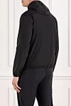 Lightweight black jacket with hood and front zip Tombolini - 92% polyamide, 8% elastane. Additional: hood with drawstring. zipper. two side pockets. Country of manufacture: Italy. Care: specialized cleaning - photo 4