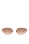 Cartier Panthere Rimless Cat Eye Sunglasses - panther figurine. Material: metal. clerical. Country of manufacture: Italy. Care: specialized cleaning - photo 1