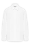 Alessandro Gherardi Men's white shirt with French poplin collar - 100% cotton. buttons. Country of manufacture: Italy. Care: specialized cleaning - photo 1