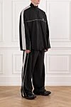 Balenciaga Спортивный костюм чёрного цвета с белым кантом - логотип бренда. 100% полиэстер. молния. два боковых кармана. Страна производитель: Италия. Уход: специализированная чистка - фото 3